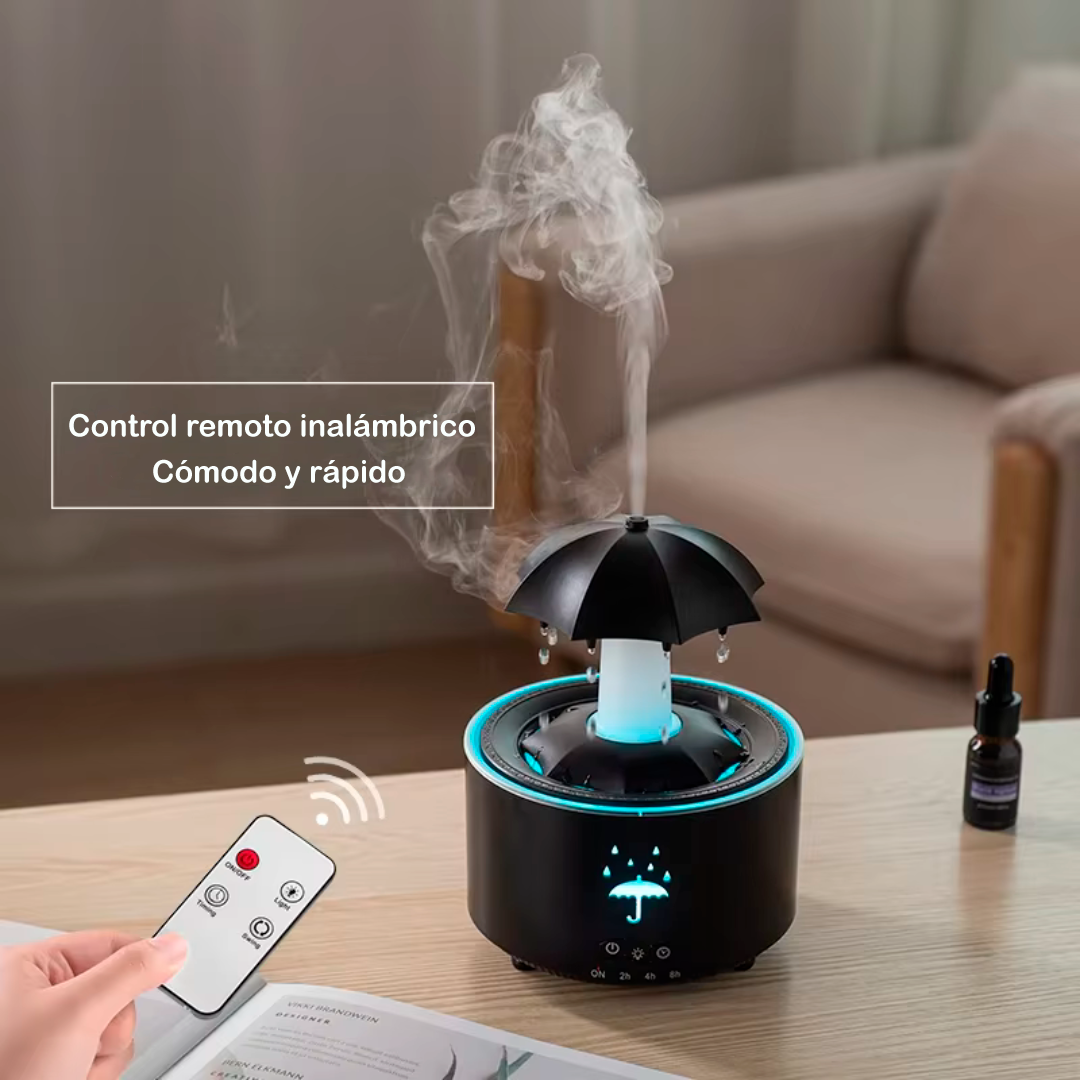 Humidificador de gota de agua con paraguas giratorio